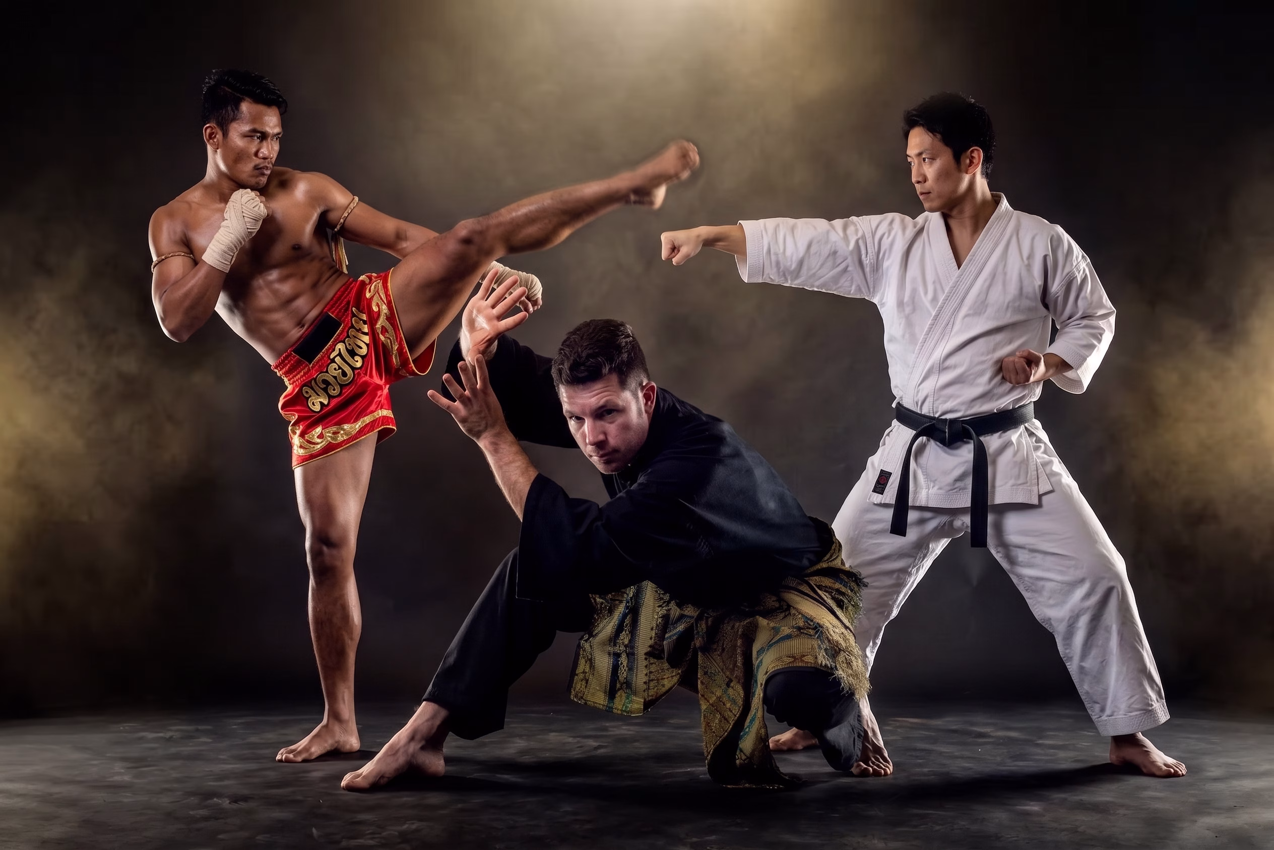 Wat is het verschil tussen pencak silat, kickboxen en karate?