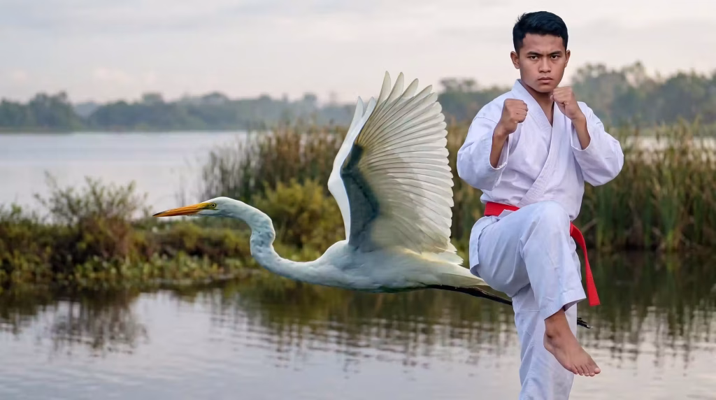 De burung kuntul (reiger) stijl in pencak silat