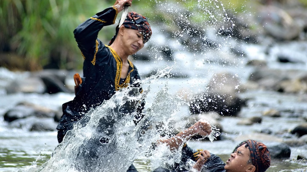 Twee silek harimau vechters